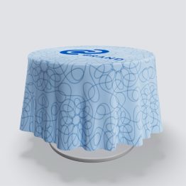 Custom printed round table covers