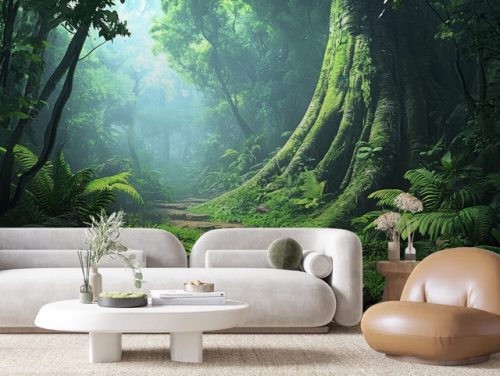 Interior Design Mural Wall Fabric Vinyl