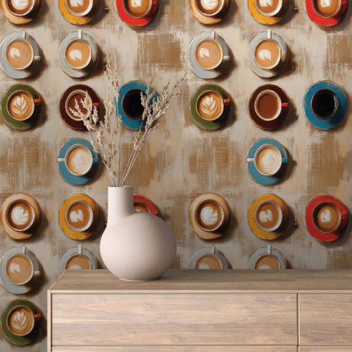 Interior Design Mural Wall Fabric Vinyl
