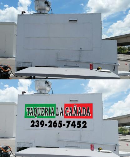 food truck wrap and signs